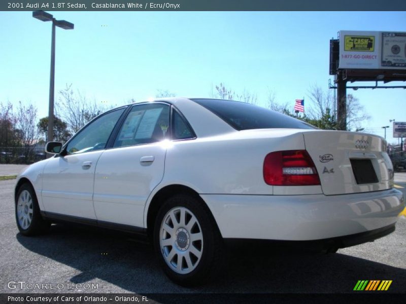 Casablanca White / Ecru/Onyx 2001 Audi A4 1.8T Sedan
