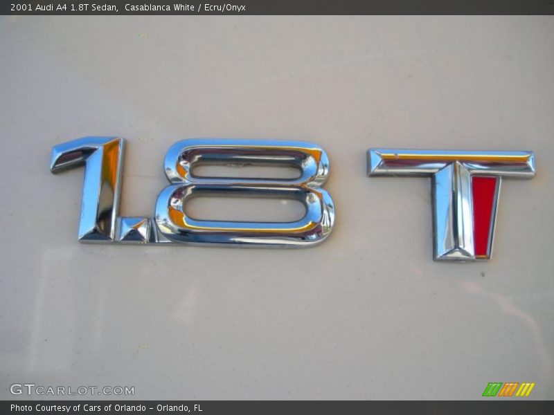 Casablanca White / Ecru/Onyx 2001 Audi A4 1.8T Sedan