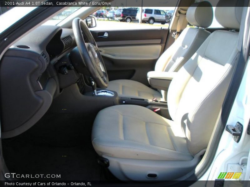 Casablanca White / Ecru/Onyx 2001 Audi A4 1.8T Sedan