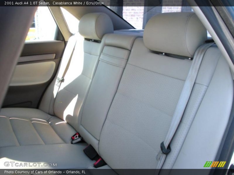 Casablanca White / Ecru/Onyx 2001 Audi A4 1.8T Sedan