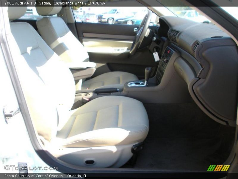 Casablanca White / Ecru/Onyx 2001 Audi A4 1.8T Sedan