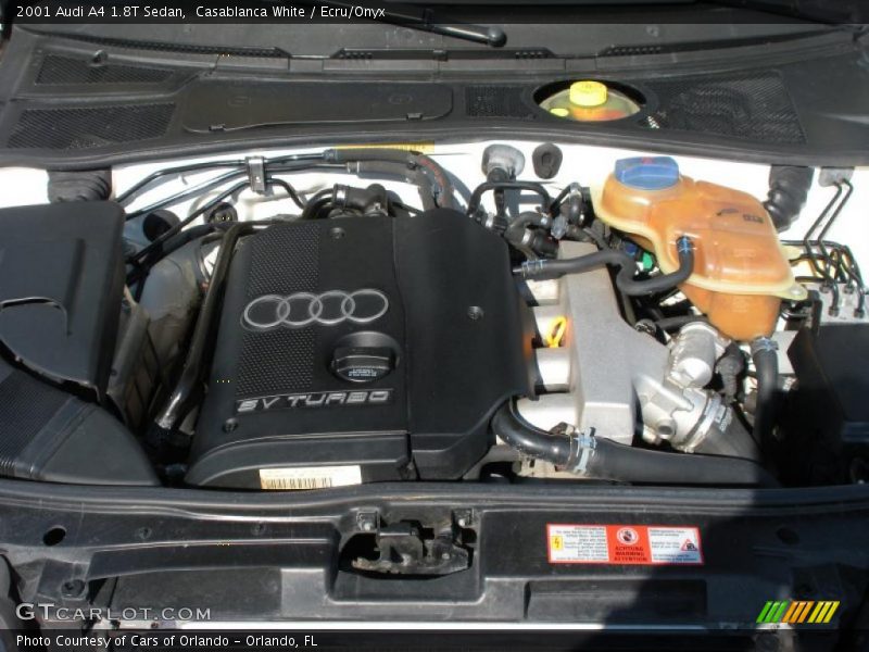 Casablanca White / Ecru/Onyx 2001 Audi A4 1.8T Sedan