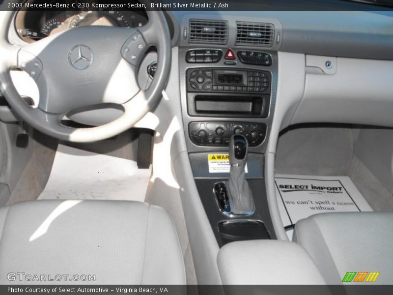 Brilliant Silver Metallic / Ash 2003 Mercedes-Benz C 230 Kompressor Sedan