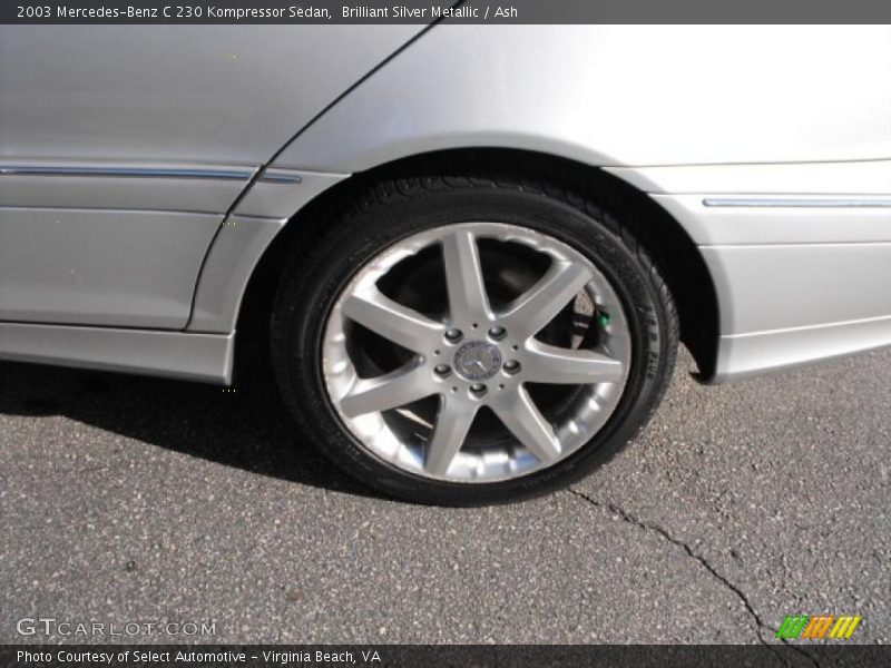 Brilliant Silver Metallic / Ash 2003 Mercedes-Benz C 230 Kompressor Sedan