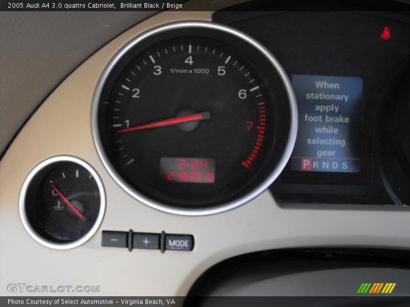Brilliant Black / Beige 2005 Audi A4 3.0 quattro Cabriolet