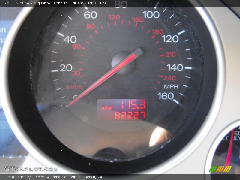 Brilliant Black / Beige 2005 Audi A4 3.0 quattro Cabriolet