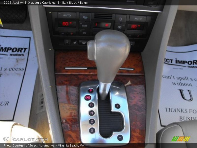 Brilliant Black / Beige 2005 Audi A4 3.0 quattro Cabriolet