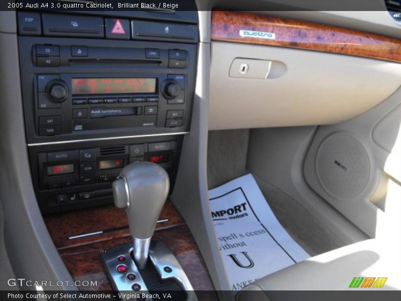 Brilliant Black / Beige 2005 Audi A4 3.0 quattro Cabriolet