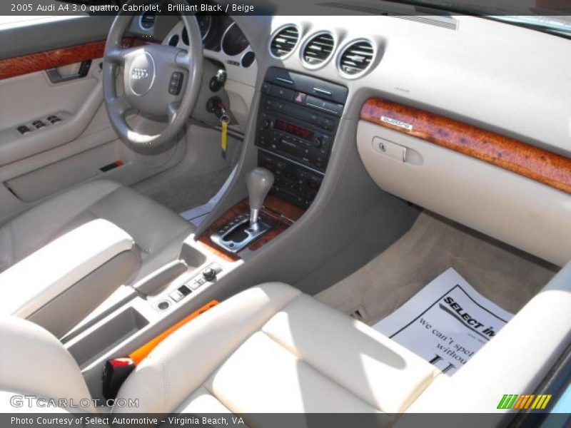 Brilliant Black / Beige 2005 Audi A4 3.0 quattro Cabriolet