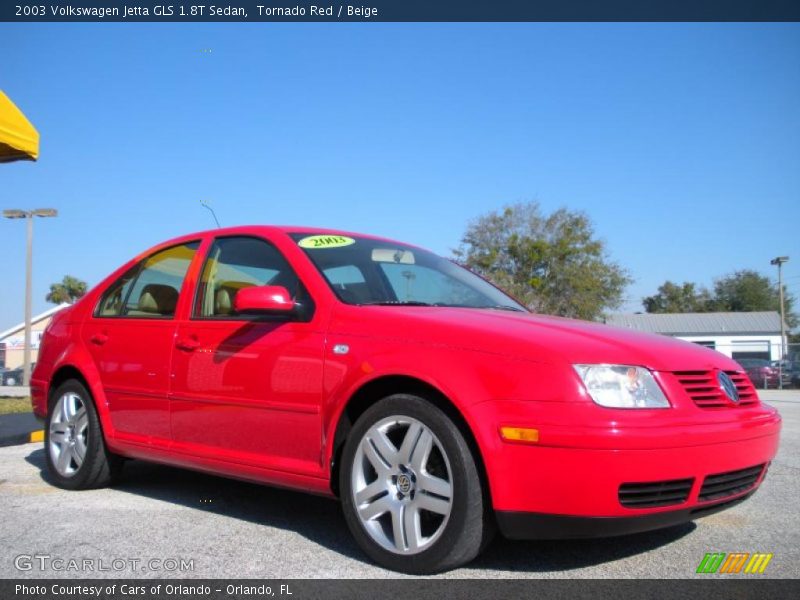 Tornado Red / Beige 2003 Volkswagen Jetta GLS 1.8T Sedan