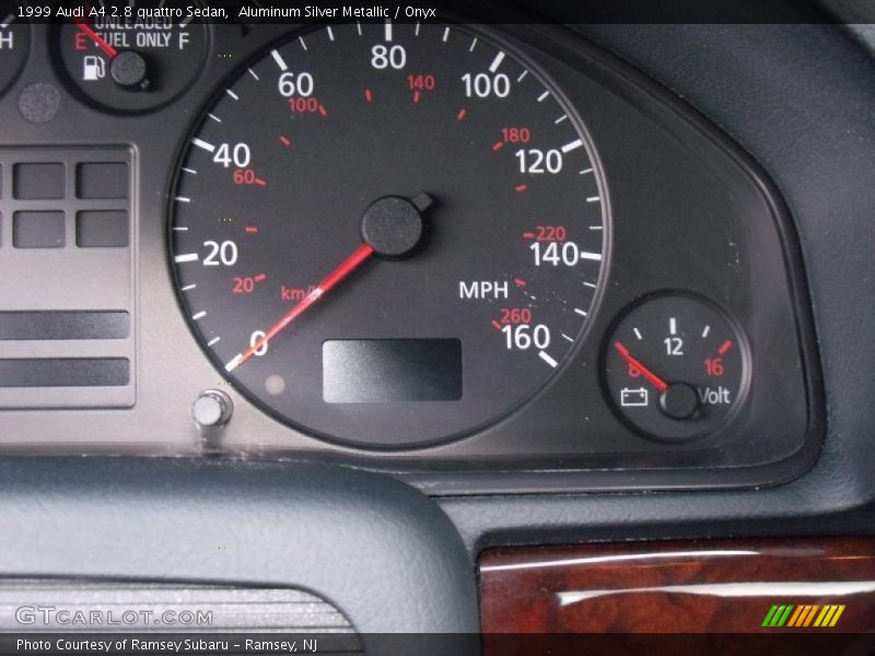 Aluminum Silver Metallic / Onyx 1999 Audi A4 2.8 quattro Sedan