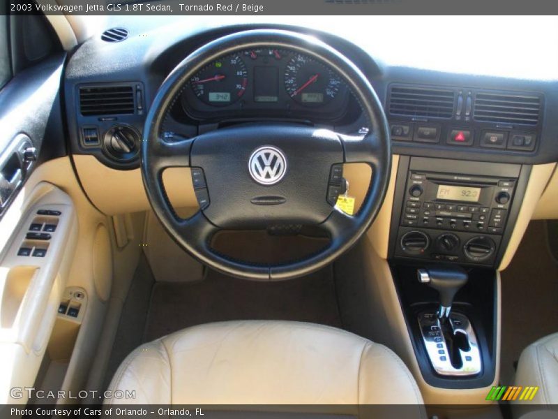 Tornado Red / Beige 2003 Volkswagen Jetta GLS 1.8T Sedan