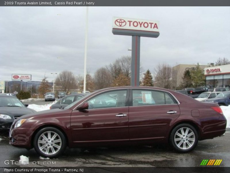 Cassis Red Pearl / Ivory 2009 Toyota Avalon Limited