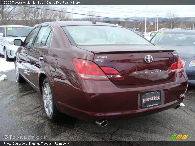 Cassis Red Pearl / Ivory 2009 Toyota Avalon Limited
