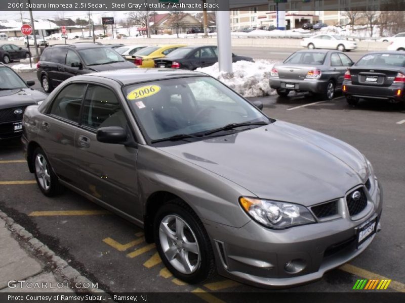 Steel Gray Metallic / Anthracite Black 2006 Subaru Impreza 2.5i Sedan