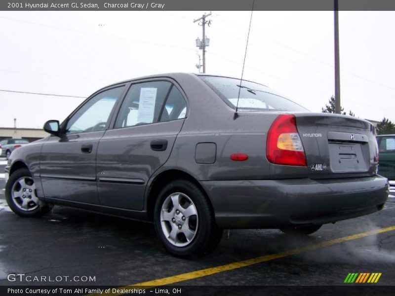 Charcoal Gray / Gray 2001 Hyundai Accent GL Sedan