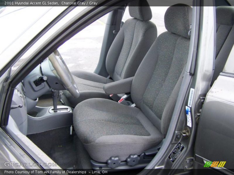 Charcoal Gray / Gray 2001 Hyundai Accent GL Sedan