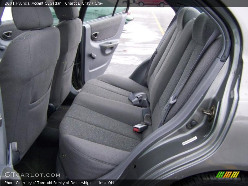 Charcoal Gray / Gray 2001 Hyundai Accent GL Sedan