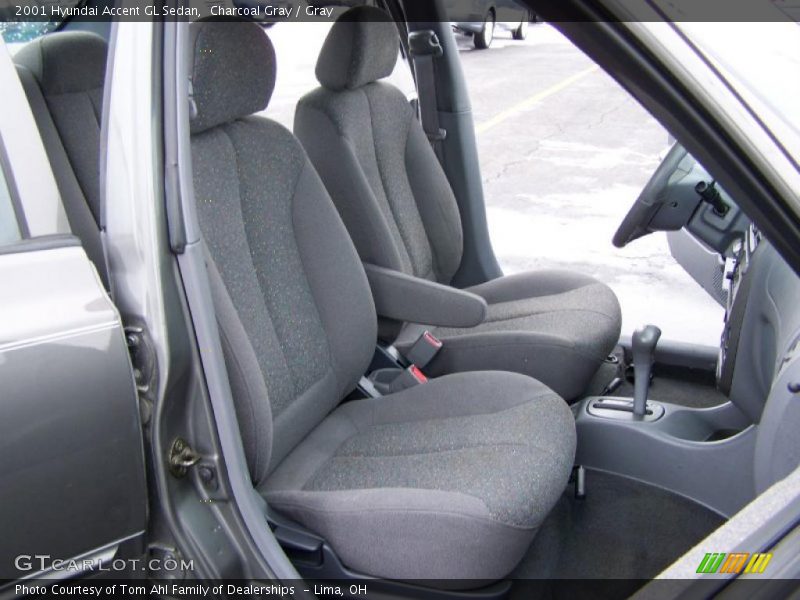 Charcoal Gray / Gray 2001 Hyundai Accent GL Sedan