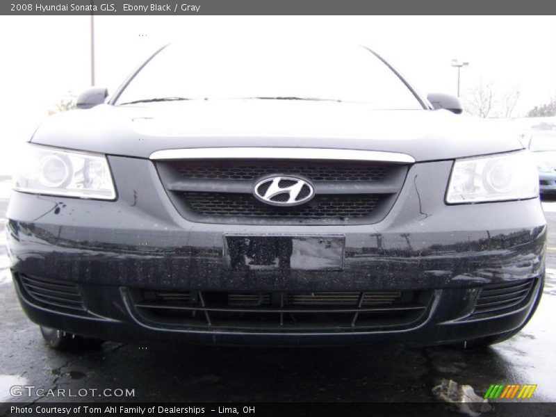 Ebony Black / Gray 2008 Hyundai Sonata GLS