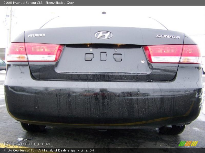 Ebony Black / Gray 2008 Hyundai Sonata GLS