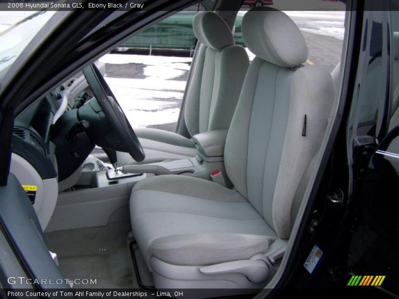 Ebony Black / Gray 2008 Hyundai Sonata GLS