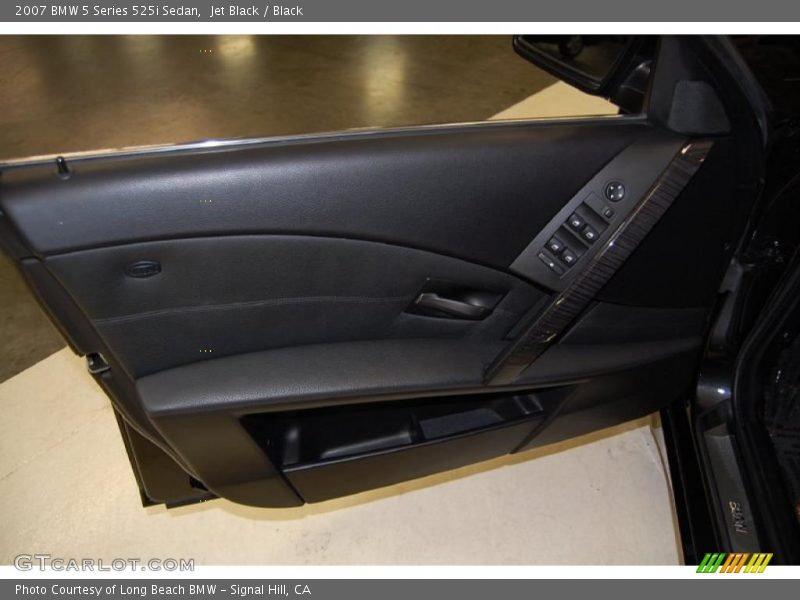 Jet Black / Black 2007 BMW 5 Series 525i Sedan