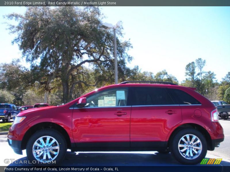 Red Candy Metallic / Medium Light Stone 2010 Ford Edge Limited