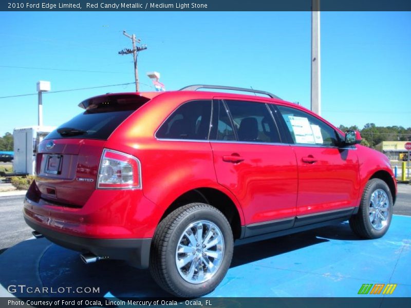 Red Candy Metallic / Medium Light Stone 2010 Ford Edge Limited