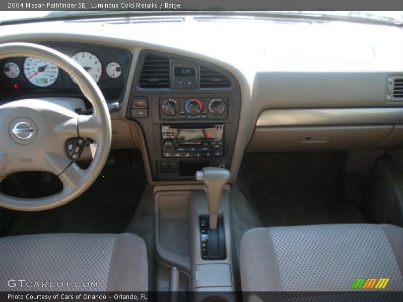 Luminous Gold Metallic / Beige 2004 Nissan Pathfinder SE