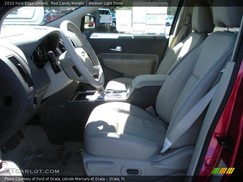 Red Candy Metallic / Medium Light Stone 2010 Ford Edge Limited
