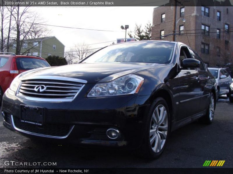 Black Obsidian / Graphite Black 2009 Infiniti M 35x AWD Sedan