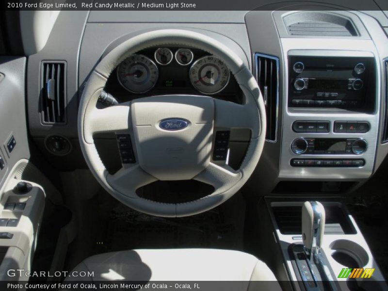 Red Candy Metallic / Medium Light Stone 2010 Ford Edge Limited