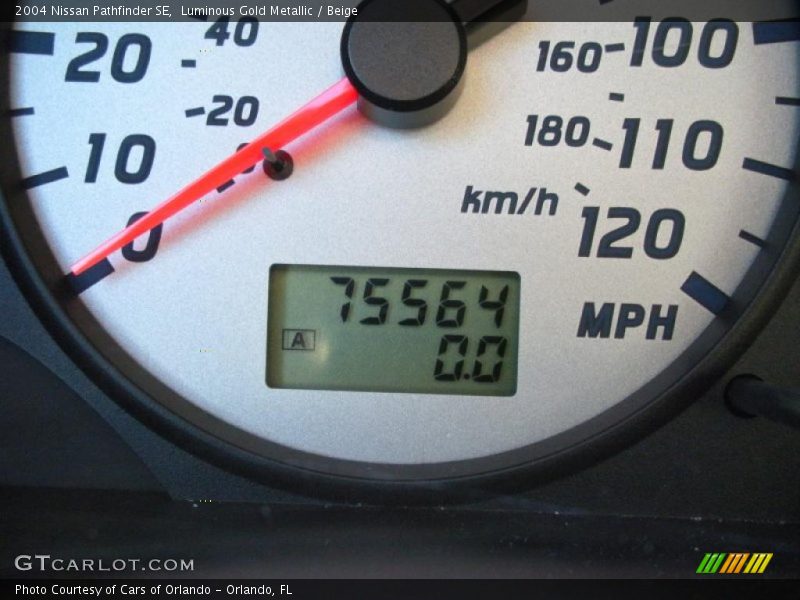 Luminous Gold Metallic / Beige 2004 Nissan Pathfinder SE