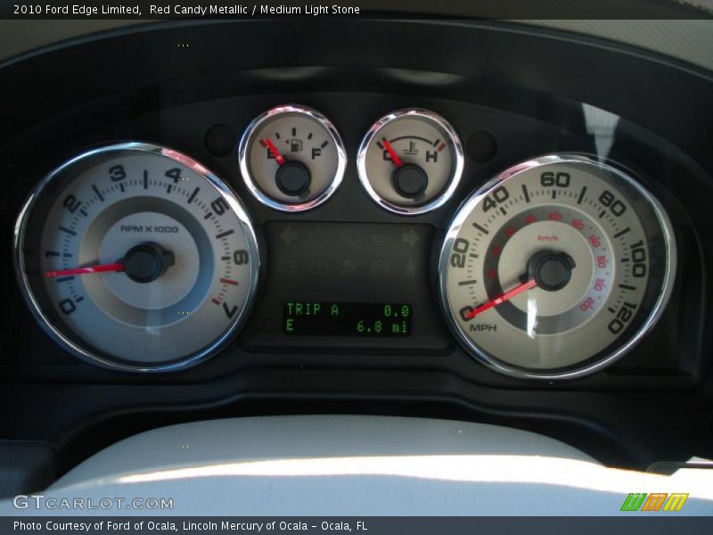 Red Candy Metallic / Medium Light Stone 2010 Ford Edge Limited