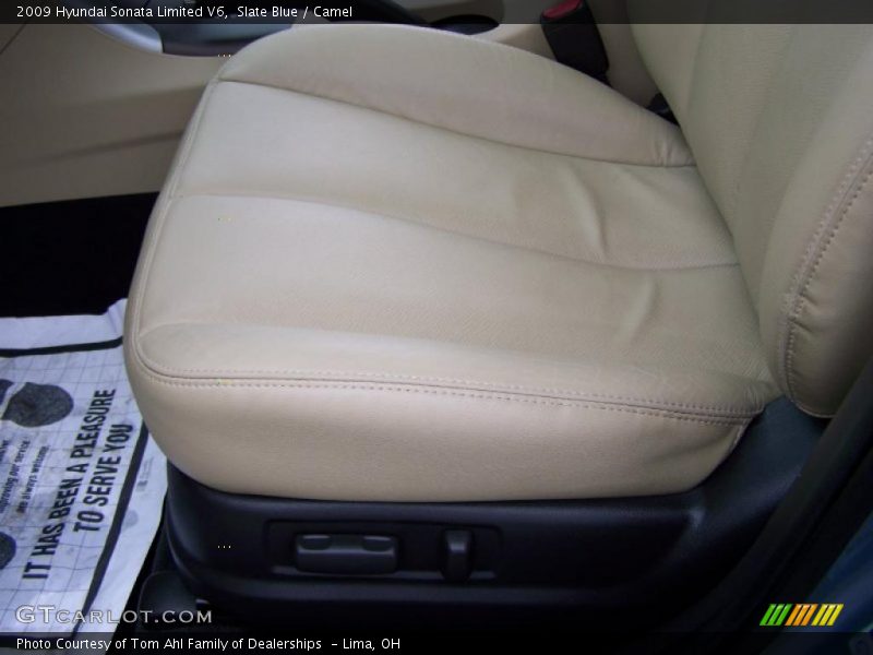 Slate Blue / Camel 2009 Hyundai Sonata Limited V6