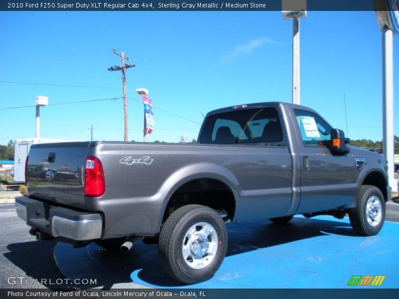 Sterling Gray Metallic / Medium Stone 2010 Ford F250 Super Duty XLT Regular Cab 4x4