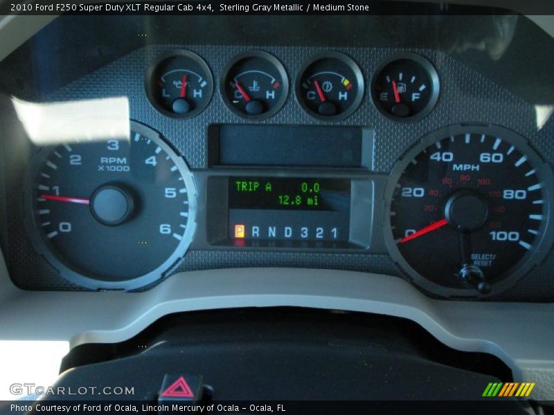 Sterling Gray Metallic / Medium Stone 2010 Ford F250 Super Duty XLT Regular Cab 4x4