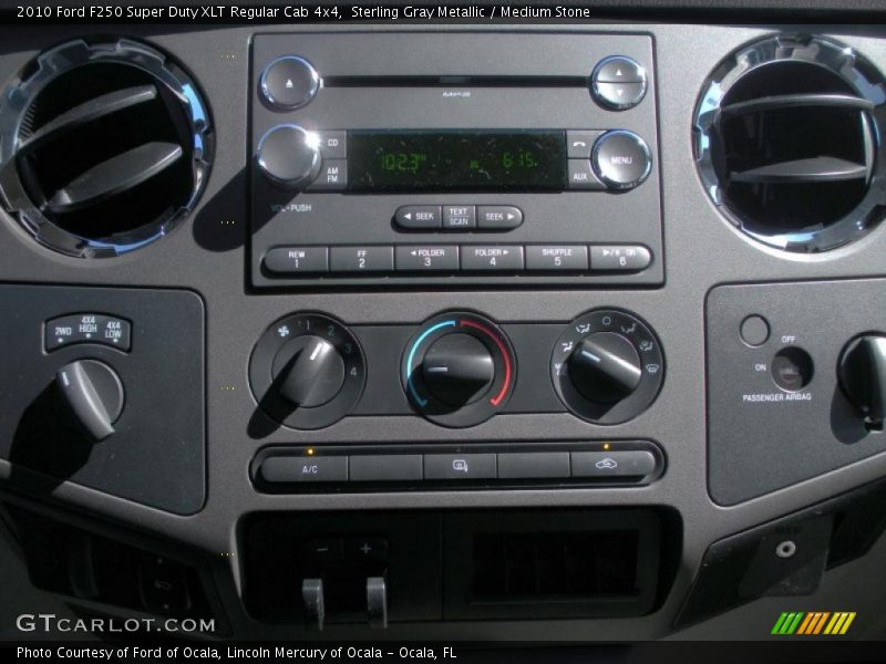 Sterling Gray Metallic / Medium Stone 2010 Ford F250 Super Duty XLT Regular Cab 4x4