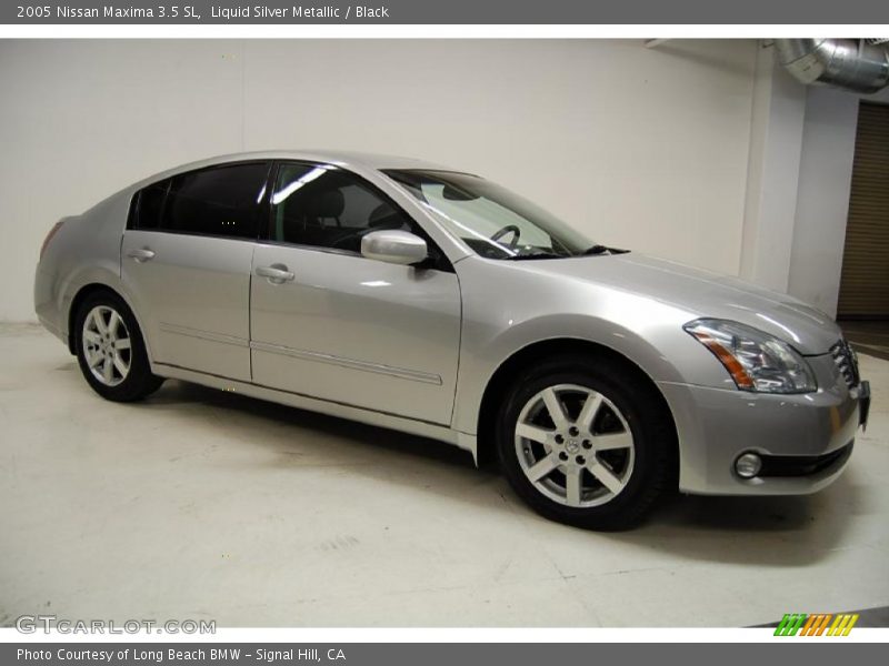 Liquid Silver Metallic / Black 2005 Nissan Maxima 3.5 SL