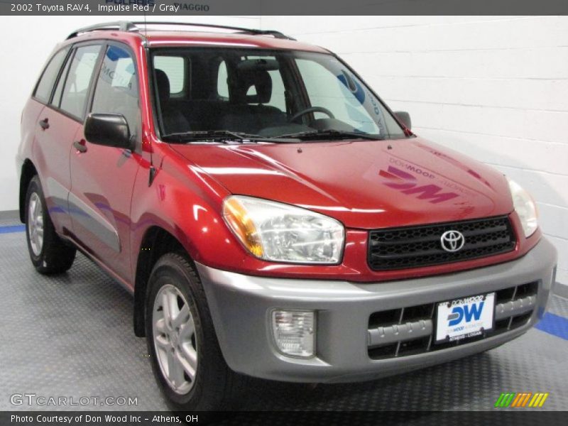 Impulse Red / Gray 2002 Toyota RAV4