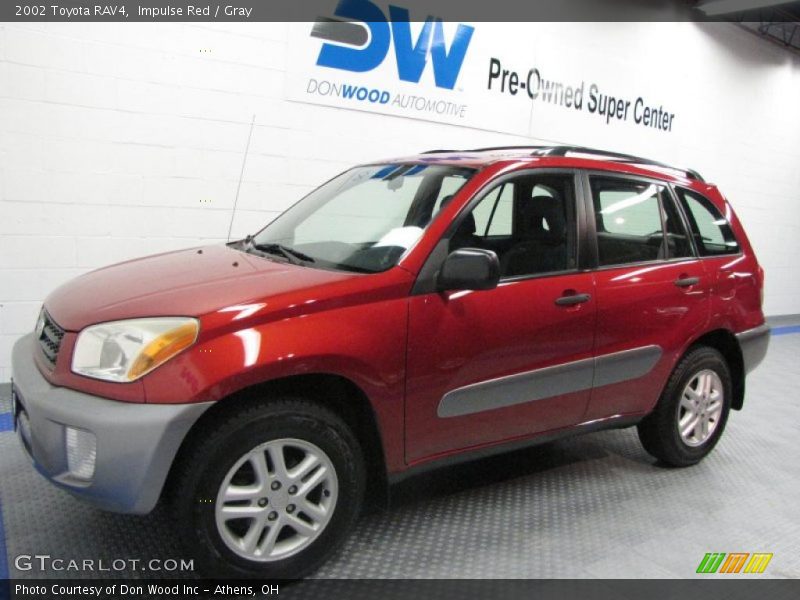 Impulse Red / Gray 2002 Toyota RAV4