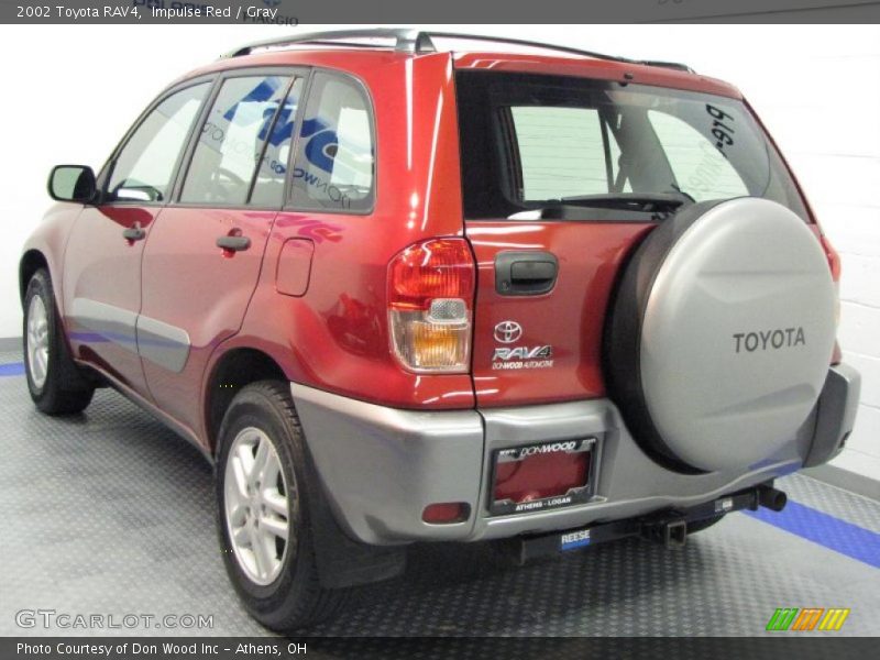 Impulse Red / Gray 2002 Toyota RAV4