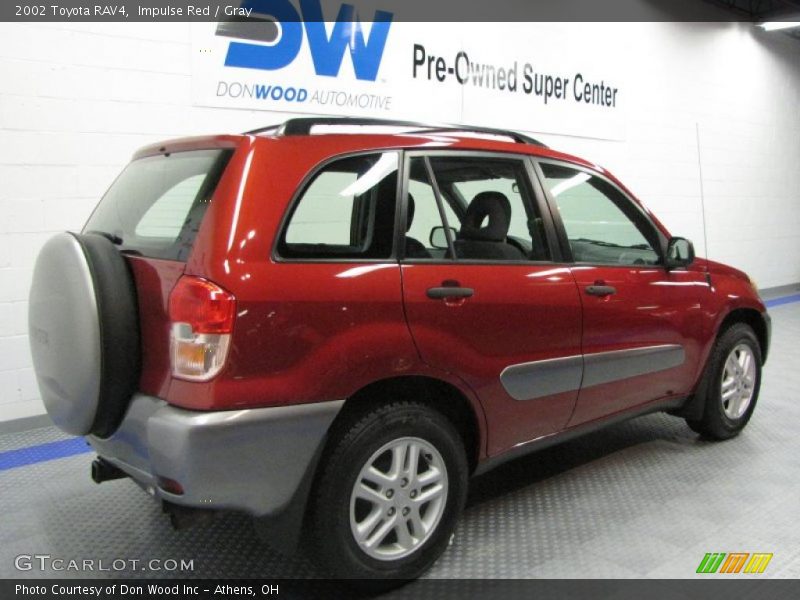 Impulse Red / Gray 2002 Toyota RAV4