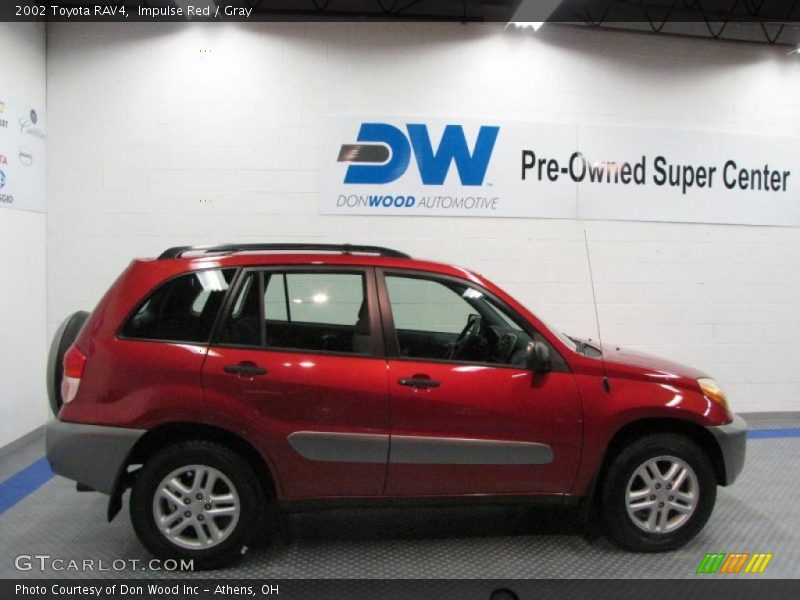 Impulse Red / Gray 2002 Toyota RAV4