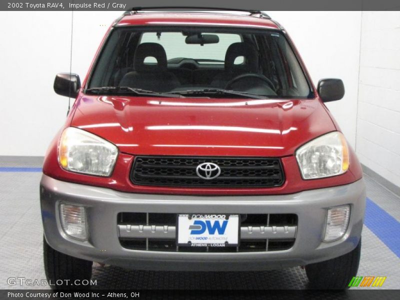 Impulse Red / Gray 2002 Toyota RAV4