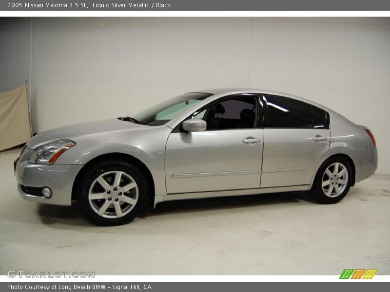 Liquid Silver Metallic / Black 2005 Nissan Maxima 3.5 SL