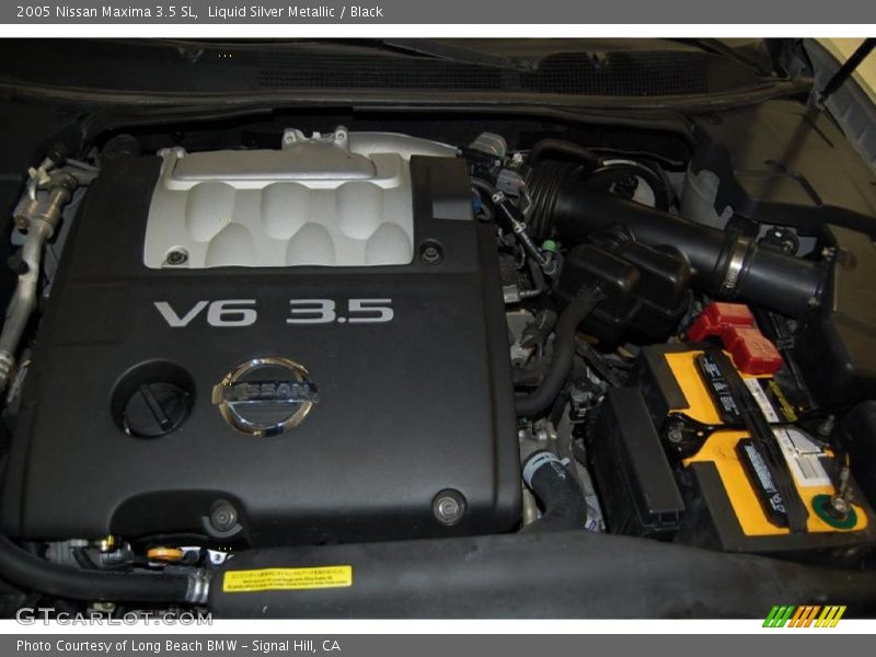 Liquid Silver Metallic / Black 2005 Nissan Maxima 3.5 SL