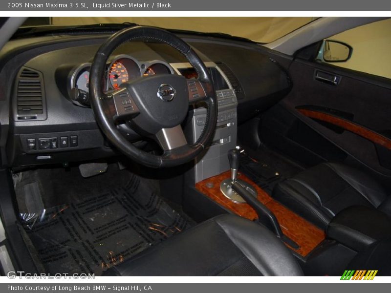 Liquid Silver Metallic / Black 2005 Nissan Maxima 3.5 SL