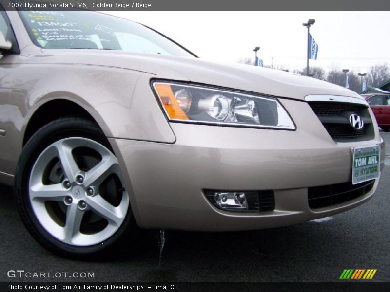 Golden Beige / Beige 2007 Hyundai Sonata SE V6